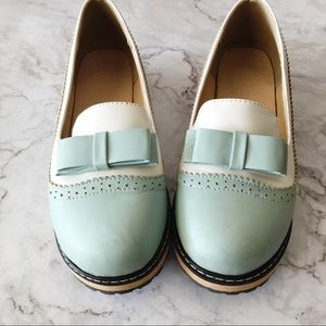 Retro Vintage PIn Up 50's Mint Oxford Sz 8.5